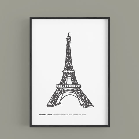 PARIS - Eiffel Tower B&W Edition