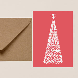 Five Pack of Christmas Cards - Liverpool One Tree Red